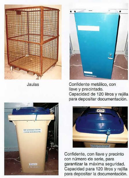 Antonio Gimeno Reciclajes y Servicios Muestra de contenedores